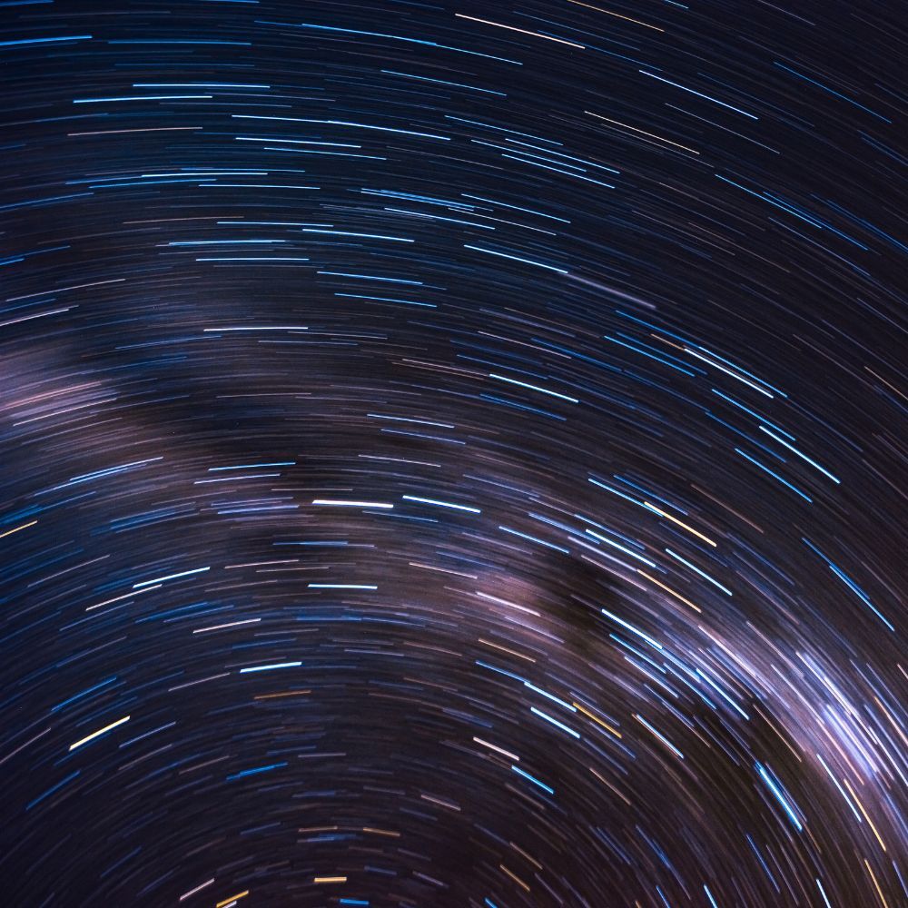 Abstract galaxy visual representing being guided through Tokyo’s hidden galleries, music venues and backstreets